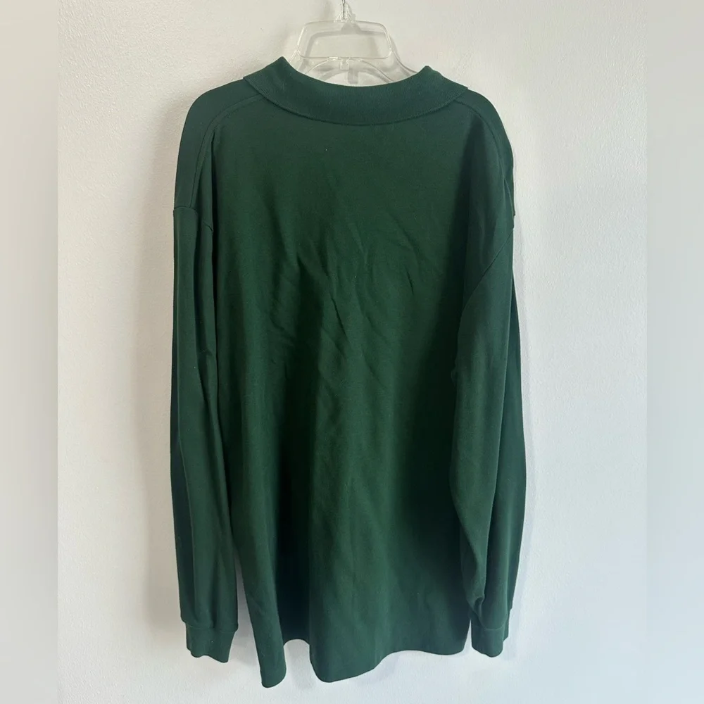 Polo Ralph Lauren Men's Dark Green Polo Shirt size Large Long Sleeve